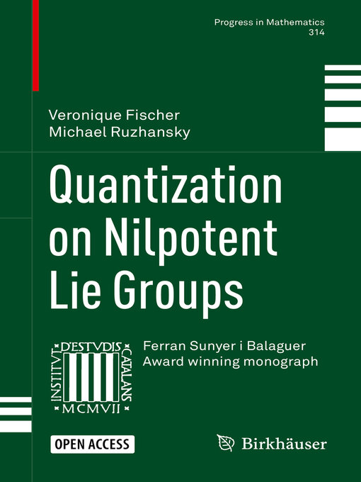 Title details for Quantization on Nilpotent Lie Groups by Veronique Fischer - Available